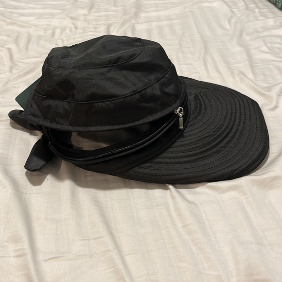 Brand is Simplicity Line. Womens black sun hat. One size. - Picture 3 of 3